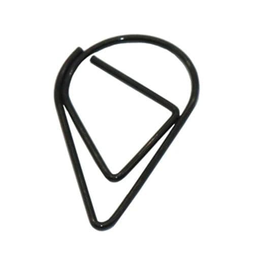 image-60 Pcs 6 Colors Metal Material Drop Shape Paper Clips Funny Kawaii Bookmark Office Shool Stationery Marking Clips