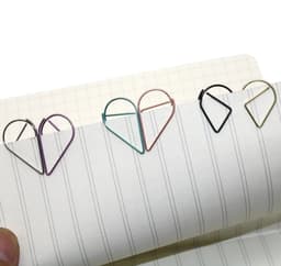 image-60 Pcs 6 Colors Metal Material Drop Shape Paper Clips Funny Kawaii Bookmark Office Shool Stationery Marking Clips