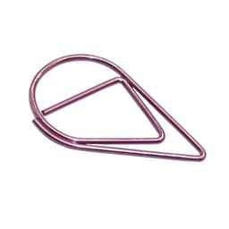 image-60 Pcs 6 Colors Metal Material Drop Shape Paper Clips Funny Kawaii Bookmark Office Shool Stationery Marking Clips