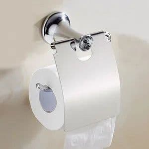 image-Stainless Steel Chrome Plated Bathroom Hardware Set Towel Rack Toilet Paper Holder Towel Bar Hook Bathroom Accessories Set