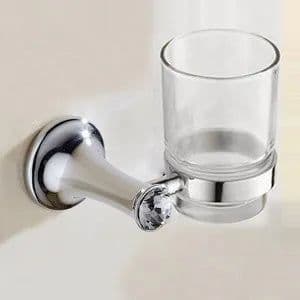 image-Stainless Steel Chrome Plated Bathroom Hardware Set Towel Rack Toilet Paper Holder Towel Bar Hook Bathroom Accessories Set