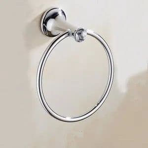 image-Stainless Steel Chrome Plated Bathroom Hardware Set Towel Rack Toilet Paper Holder Towel Bar Hook Bathroom Accessories Set