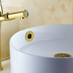 image-Bathroom Basin Faucet Sink Overflow Cover Brass Six-foot Ring Insert Replacement Hole Cover Cap Chrome Trim Bathroom Accessories