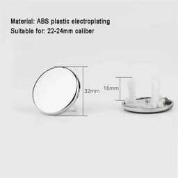 image-Bathroom Basin Faucet Sink Overflow Cover Brass Six-foot Ring Insert Replacement Hole Cover Cap Chrome Trim Bathroom Accessories