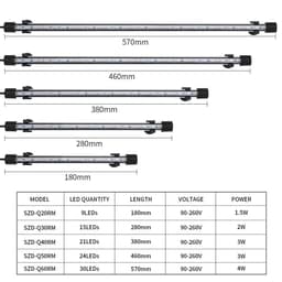 image-Waterproof RGB LED Aquarium Lights Fish Tank Light Diving Lighting Aquarium Submersible Remote Control Lamp Amphibious