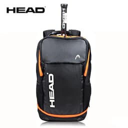 image-Orange Original HEAD Tennis Backpack 1-2 Pack Large Capacity Tennis Squash Rackets Bag Men Women Tennis Sports Padel Raquete Bag