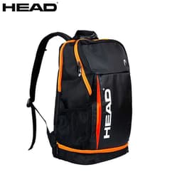 image-Orange Original HEAD Tennis Backpack 1-2 Pack Large Capacity Tennis Squash Rackets Bag Men Women Tennis Sports Padel Raquete Bag