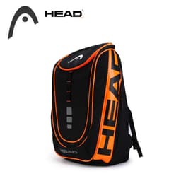 image-Orange Original HEAD Tennis Backpack 1-2 Pack Large Capacity Tennis Squash Rackets Bag Men Women Tennis Sports Padel Raquete Bag