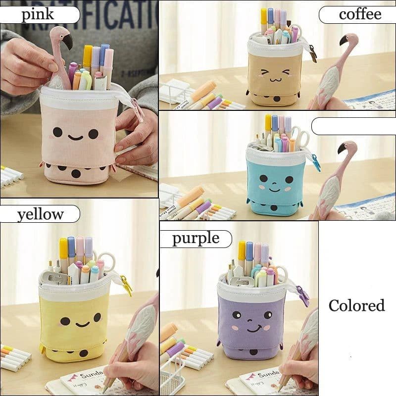 image-Kawaii Pencil Cases for Girls Boys Zipper Cute Cat Pencil Box School Supplies Stationery Gift Pop Up Pouchs Trousse Scolaire