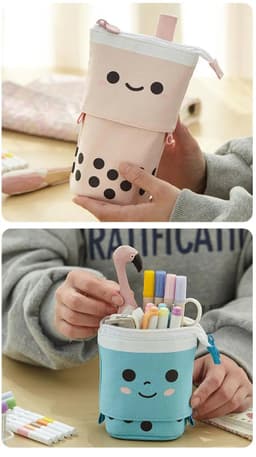 image-Kawaii Pencil Cases for Girls Boys Zipper Cute Cat Pencil Box School Supplies Stationery Gift Pop Up Pouchs Trousse Scolaire