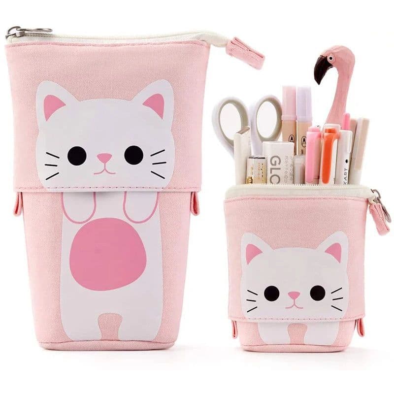image-Kawaii Pencil Cases for Girls Boys Zipper Cute Cat Pencil Box School Supplies Stationery Gift Pop Up Pouchs Trousse Scolaire