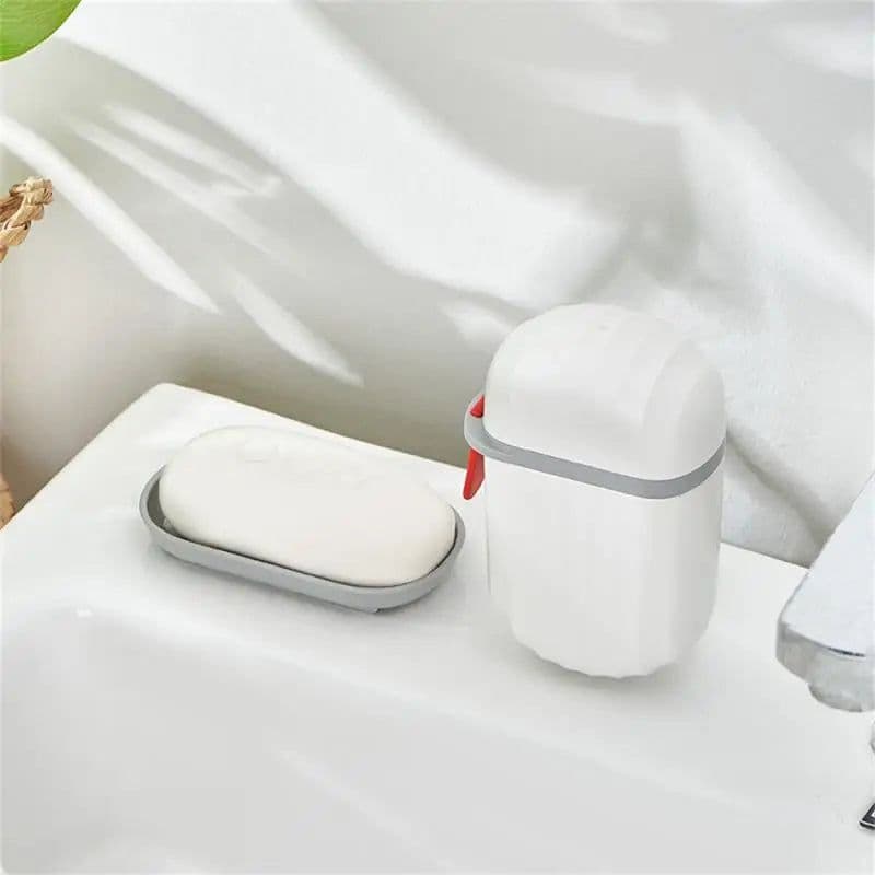 image-1Pc Portable Soap Dishes Sealed Storage Box Waterproof Travel Home Bathroom Soap Box Outdoor Storage Box Soap Box Organizer Tray