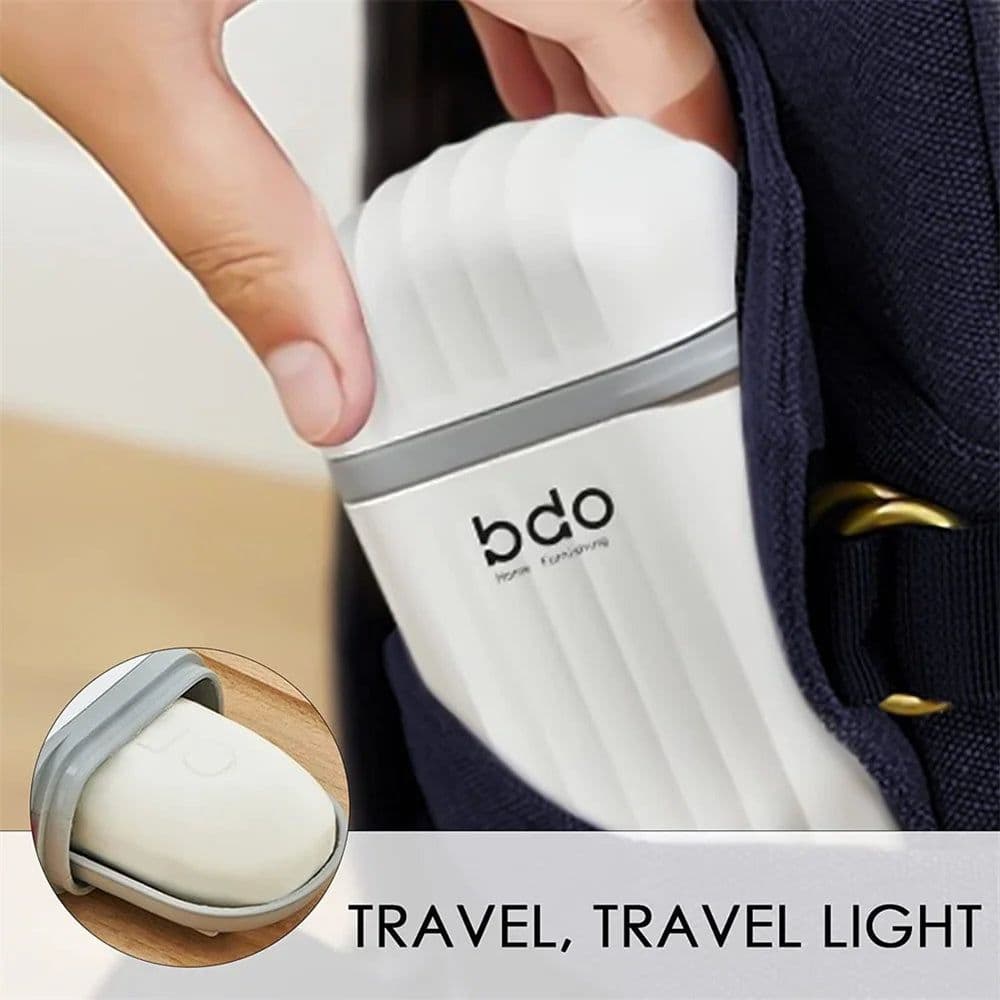 image-1Pc Portable Soap Dishes Sealed Storage Box Waterproof Travel Home Bathroom Soap Box Outdoor Storage Box Soap Box Organizer Tray