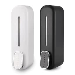 image-300ml Wall Mount Soap Dispenser Manual Shampoo Shower Gel Dispenser Lotion Container Liquid Hand Soap Dispenser for Bathroom