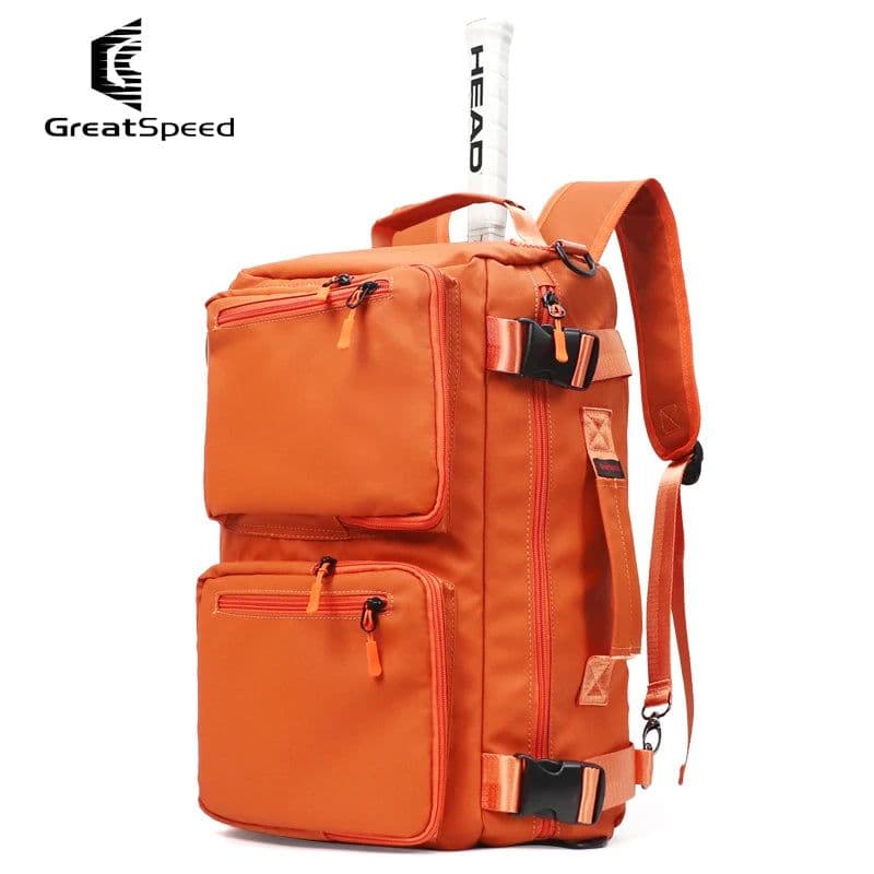 image-Greatspeed Padel Bag Beach Tennis Bag Men Women's Gym Bag Sneakers Backpack Shoulder Handbag Multination with Shoe Compartment