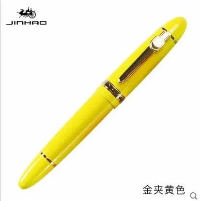 image-JINHAO 159 18KGP 0.7mm MEDIUM BROAD NIB FOUNTAIN PEN 8 COLORS FOR CHOOSE metal ink pen