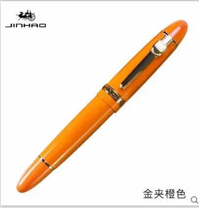 image-JINHAO 159 18KGP 0.7mm MEDIUM BROAD NIB FOUNTAIN PEN 8 COLORS FOR CHOOSE metal ink pen