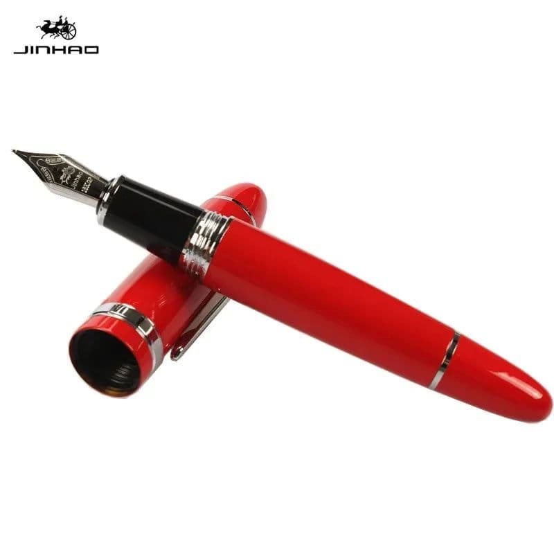image-JINHAO 159 18KGP 0.7mm MEDIUM BROAD NIB FOUNTAIN PEN 8 COLORS FOR CHOOSE metal ink pen
