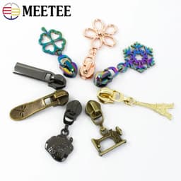image-10/20Pcs 5# Zipper Slider for Nylon Zips Bag Purse Zippers Head Zip Pulls Repair Kits DIY Garment Sewing Replacement Accessories