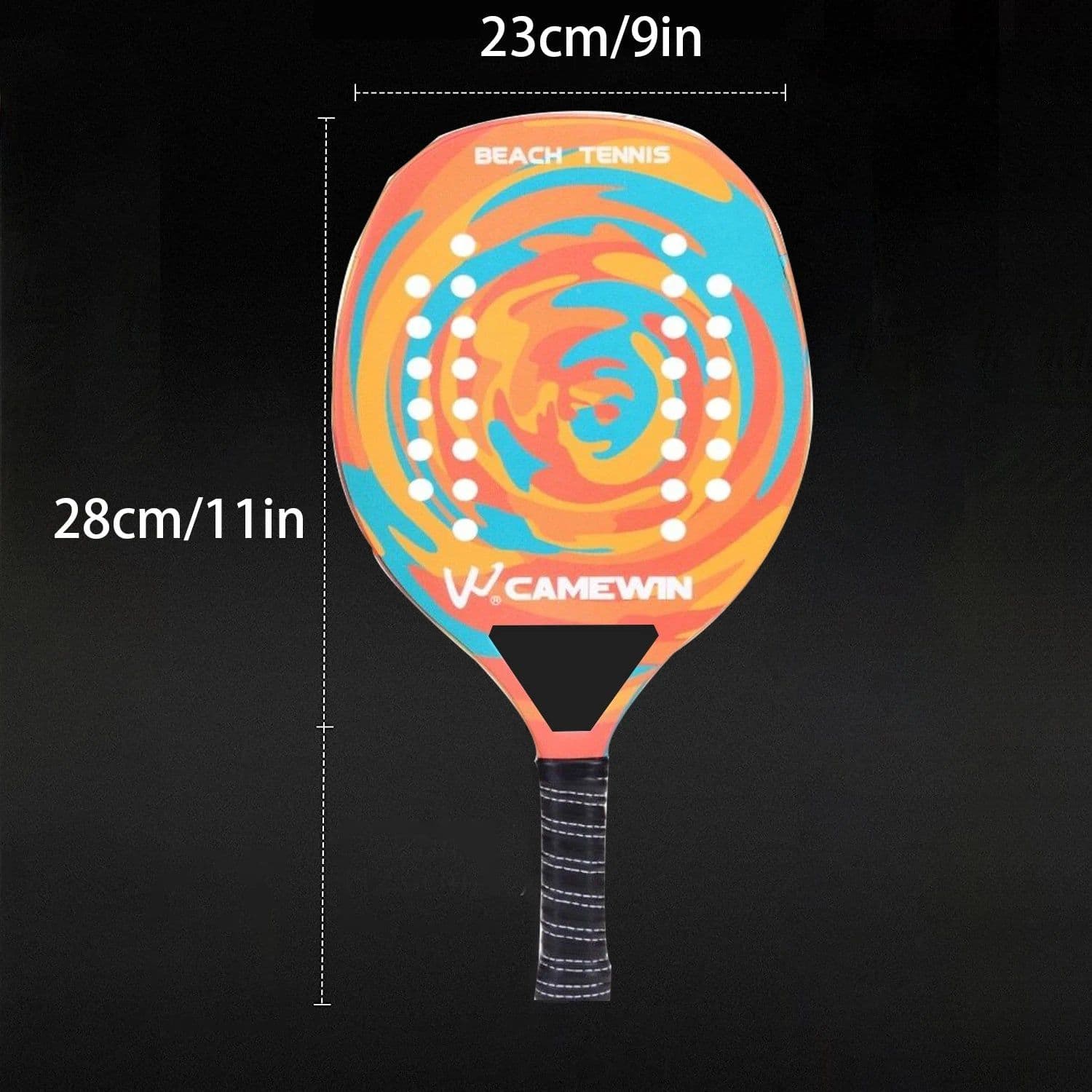 image-Adult Professional Full Carbon Beach Tennis Paddle Racket Soft EVA Face With Bag Unisex Equipment Padel