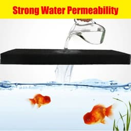 image-Custom 15/25/35/50PPI Aquarium Biochemical Sponge Filter Practical Fish Tank Accessories Pond Culture Foam Cotton Filter Black