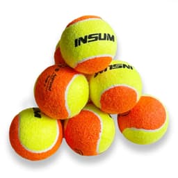 image-INSUM 6/12Pcs Tennis Balls Primary Practice Tennis 50% Standard Pressure Match Training Ball for Beach Training Padel Balls