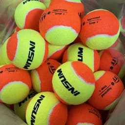 image-INSUM 6/12Pcs Tennis Balls Primary Practice Tennis 50% Standard Pressure Match Training Ball for Beach Training Padel Balls