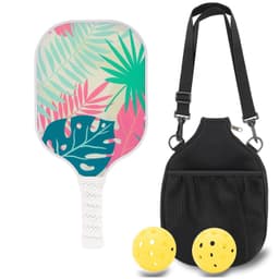 image-USAPA Approved Carbon Fiber Pickleball Paddles Set Pickle Ball Paddle Honeycomb Core Anti Slip Sweat Absorb Grip Padel for Adult