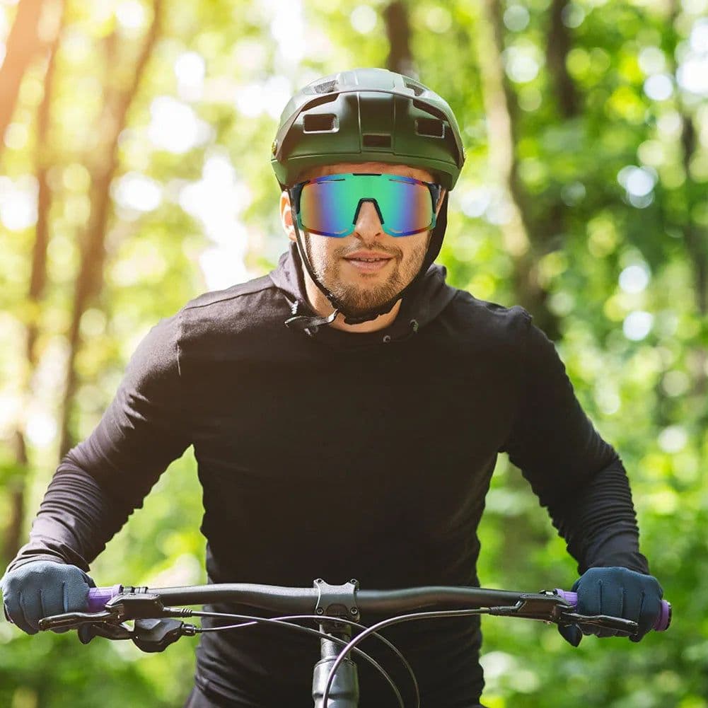 image-Photochromic Sunglasses Sports Protective Goggles Transparent Safety Polarized Eyewear Accessories for Women Men Runing Cycling