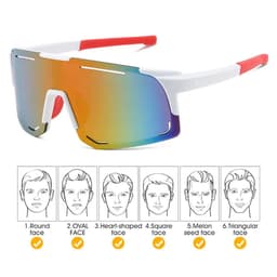 image-Photochromic Sunglasses Sports Protective Goggles Transparent Safety Polarized Eyewear Accessories for Women Men Runing Cycling