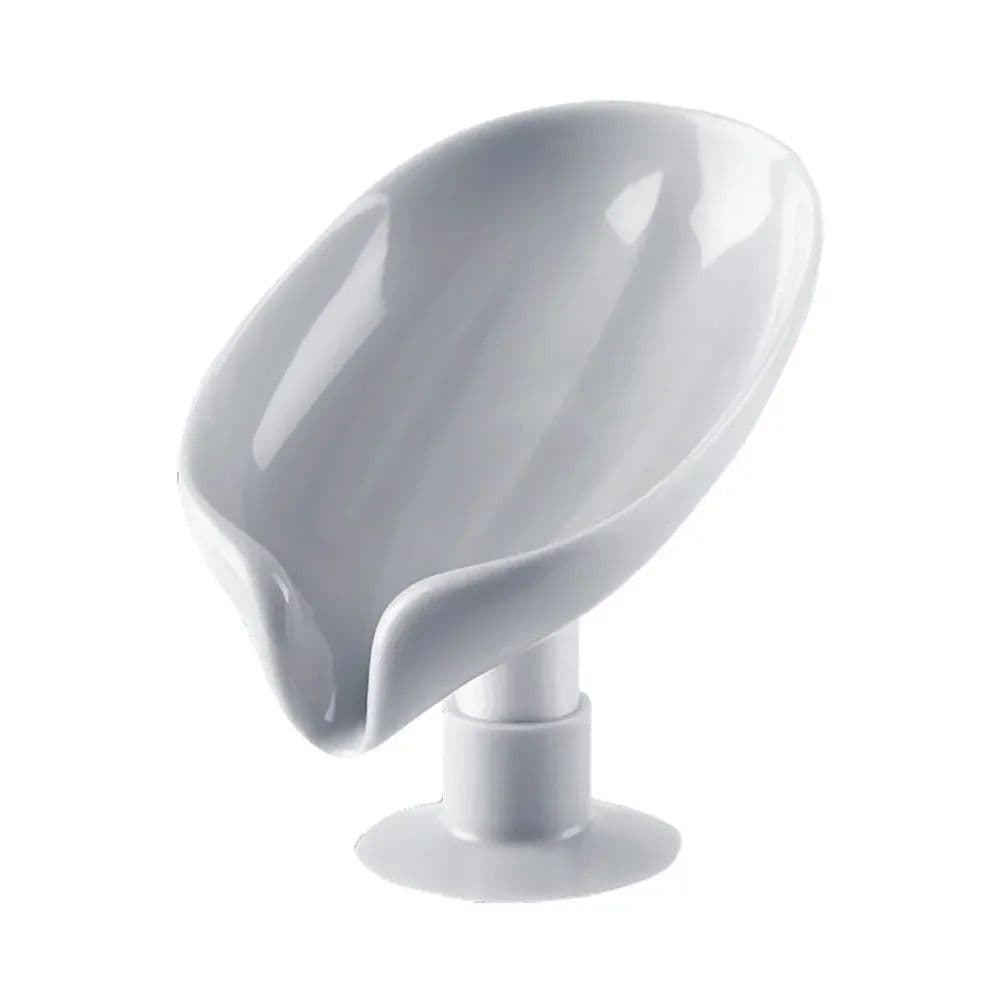 image-2pcs Drain Soap Holder Leaf Shape Soap Box Suction Cup Tray Drying Rack for Shower Sponge Container Kitchen Bathroom Accessories