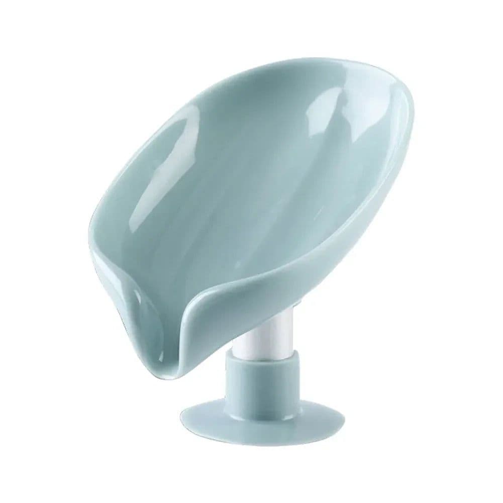 image-2pcs Drain Soap Holder Leaf Shape Soap Box Suction Cup Tray Drying Rack for Shower Sponge Container Kitchen Bathroom Accessories