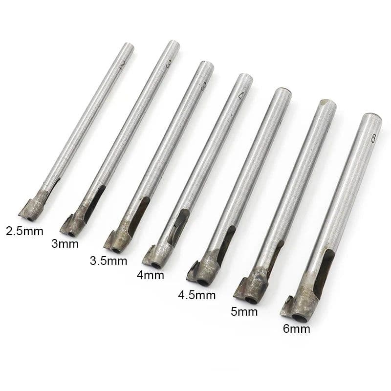 image-7size Belt Punching With Holes And Tails Hollow Hole Punch Cutter Tool 2.5mm-6mm Leather Working Tools DIY Tool Punching Leather