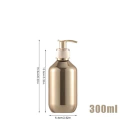image-Silver Plating Soap Dispenser Bottle Mirror Hand Press Refillable Shampoo Body Lotion Hand Soap Dispenser Bathroom Container