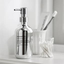 image-Silver Plating Soap Dispenser Bottle Mirror Hand Press Refillable Shampoo Body Lotion Hand Soap Dispenser Bathroom Container