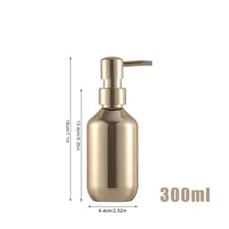 image-Silver Plating Soap Dispenser Bottle Mirror Hand Press Refillable Shampoo Body Lotion Hand Soap Dispenser Bathroom Container