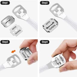 image-Blades High-Quality Blades Silver Carbon Steel Replacement Hand And Foot File Foot Crusty Removal Care Pedicure Machine Tool