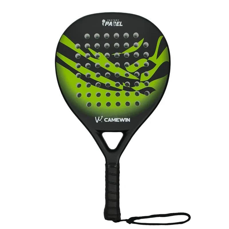 image-CAMEWIN-Pala Padel Paddle Tennis Racket, Soft Face, Carbon Fiber, Soft EVA Face Sports Racquet, Outdoor Equipment, 4018