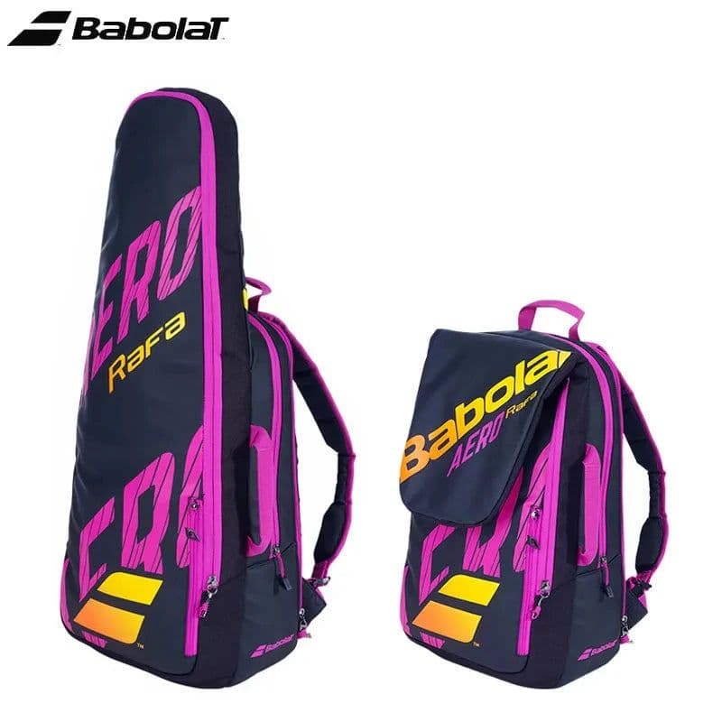 image-Nadel Type BABOLAT PURE AERO RAFA Tennis Backpack 2 Usages Adults Sports Squash Padel Beach Tennis Racket Bag Original Backpack