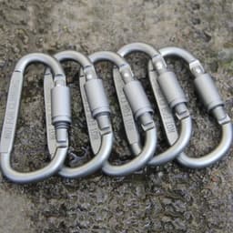 image-6pcs/lot Carabiner Travel Kit Camping Equipment Alloy Aluminum Survival Gear Camp Mountaineering Hook Carabiner Camping Accesso