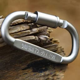 image-6pcs/lot Carabiner Travel Kit Camping Equipment Alloy Aluminum Survival Gear Camp Mountaineering Hook Carabiner Camping Accesso