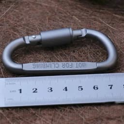 image-6pcs/lot Carabiner Travel Kit Camping Equipment Alloy Aluminum Survival Gear Camp Mountaineering Hook Carabiner Camping Accesso