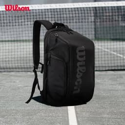 image-Wilson Tennis Padel Bag Holds 6 Tennis Rackets Sports Backpack Large Capacity Multifunction Portable Court Racket Bag Men Women