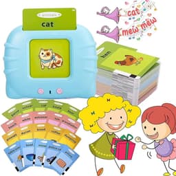 image-Educational Learning Talking Flash Cards Kindergarten Kids English Language Electronic Audio Book Learn English Words Toys