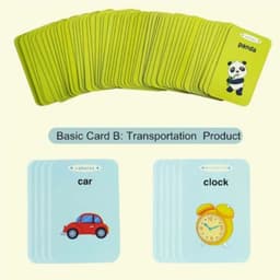image-Educational Learning Talking Flash Cards Kindergarten Kids English Language Electronic Audio Book Learn English Words Toys