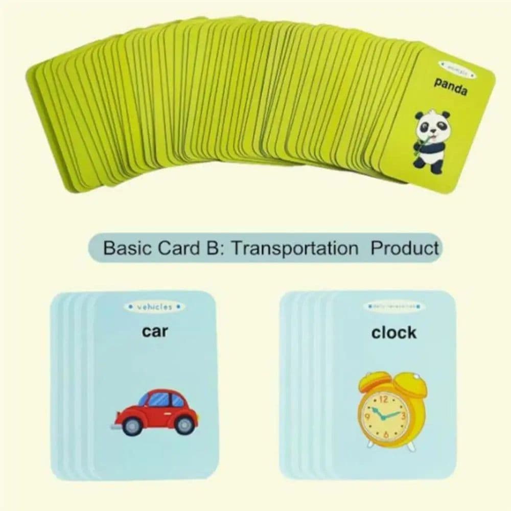 image-Educational Learning Talking Flash Cards Kindergarten Kids English Language Electronic Audio Book Learn English Words Toys