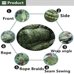 image-4x5m 2x3m Military Camouflage Net Camo Netting Army Nets Shade Mesh Hunting Garden Car Outdoor Camping Sun Shelter Tent