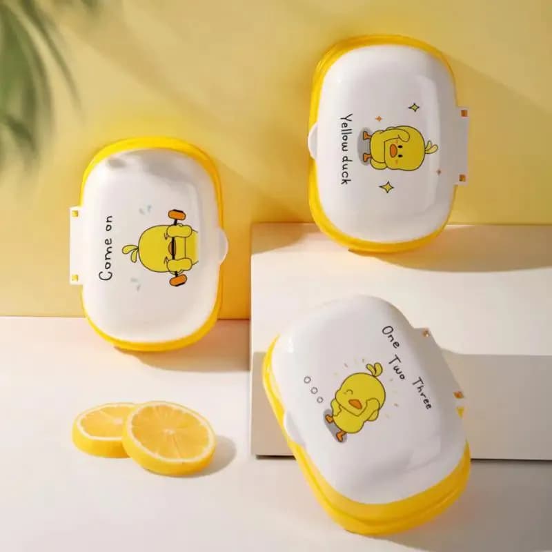 image-Plastic Bathroom Shower Soap Box Tray Dish Storage Holder Plate Home Travel Soap Protector Case Shower Soap Box For Travel