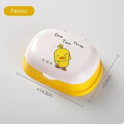image-Plastic Bathroom Shower Soap Box Tray Dish Storage Holder Plate Home Travel Soap Protector Case Shower Soap Box For Travel