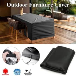 image-Small size Waterproof Outdoor Patio Garden Furniture Covers Rain Snow Chair covers for Sofa Table Chair Dust Proof Cover